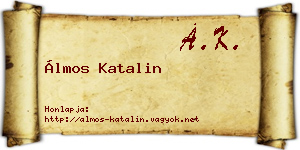 Álmos Katalin névjegykártya